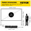 Écran de projection portable d'extérieur VEVOR