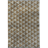 Rapture Geometric Flatweave/Machine Woven Acrylic/Cotton/Rayon Beige Gray/Mink Brown Area Rug