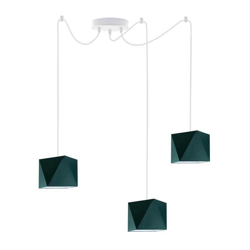 Carnevale 3 - Light Cluster Pendant, Green, White