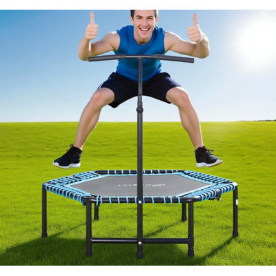 Trampoline d'exercice, rebondisseur portable pliable