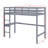 Twin Elevated Wooden Loft Bed, Comprehensively Fitted With Safety Railing, Integrated Desk, And Step Ladder-425410098