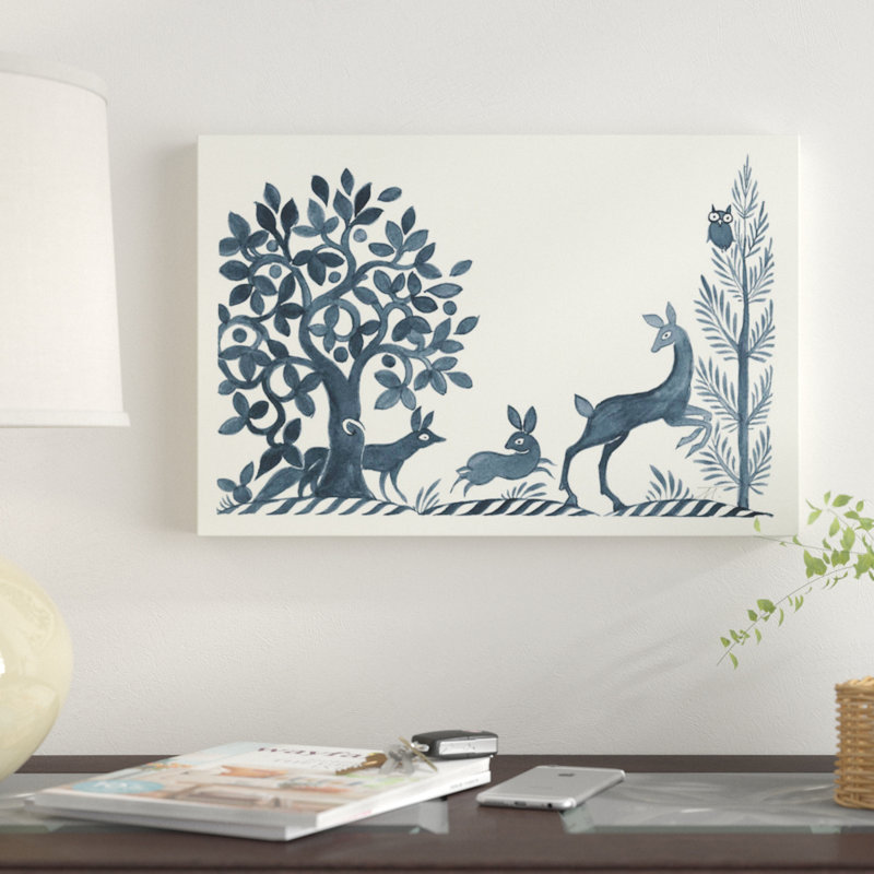 « forest life viii » par miranda thomas, impression sur toile tendue, H 8 po x l 12 po x P 0,75 po, Toile tendue