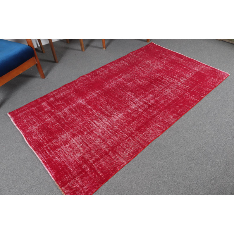 Tapis turc rétro vintage - tapis de cuisine Oushak antique avec surface lavable douce