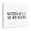 Blessed Is She Who Believed - Wrapped Canvas Print-932343792