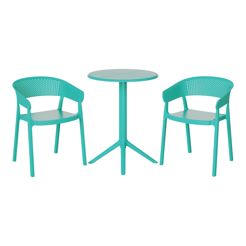 Ensemble repas extérieur 2 personnes, Teal