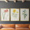 Fleurs des saisons IV - Toile tendue avec châssis sur mesure - 3 pièces