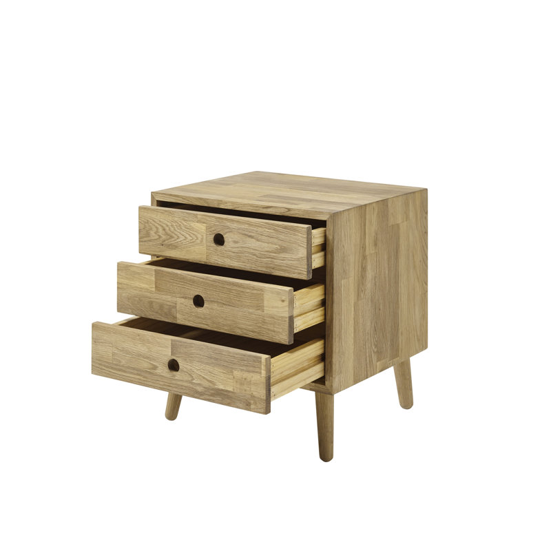 Nothills Solid Wood 45 cm W Chest of 3 Drawers