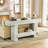 Console de 63 pouces de long, table d'entrée de style campagnard avec rangement, table de canapé en bois rustique derrière la table de canapé