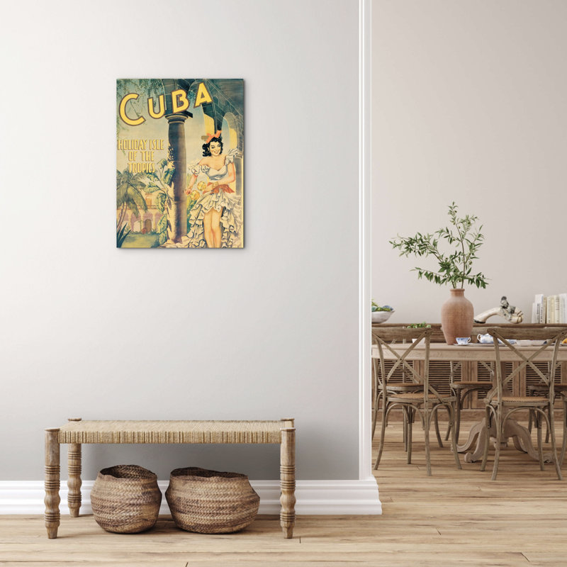 Cuba by Art Studio 77.5cm H x 58cm W MetalArt Materic Aluminum Satin Effect, Frameless Panel, Lightweight Ready to Hang