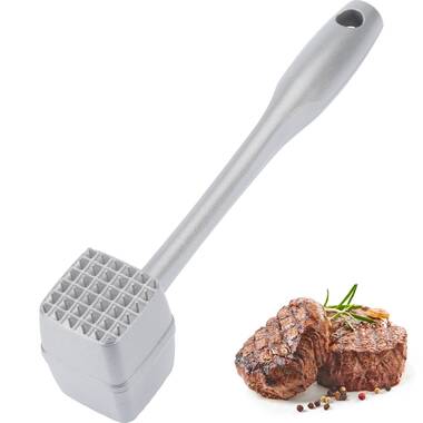 Mountain Grillers Meat Mallet Tool for Kitchen & BBQ - Meat Hammer - Meat Tenderizer - Sturdy Stainless Steel Steak Pounder for Beef Veal & Chicken