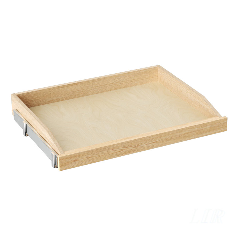 Organisateur d'armoire simple coulissant avec fermeture douce, l 28,5 po x P 21 po, maximise le rangement et l'accessibilité de la cuisine