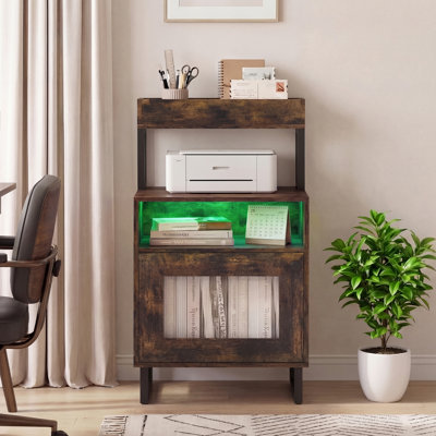 45cm W Manufactured Wood Bedside Table