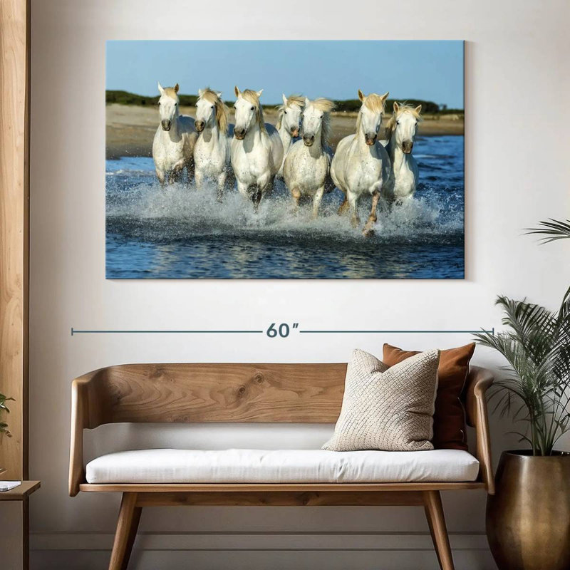 Brampt 7 chevaux, H 34 po x l 51 po
