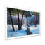 Forêt de Noël avec rivière et arbres III - peinture sur toile-59283547-59283552
