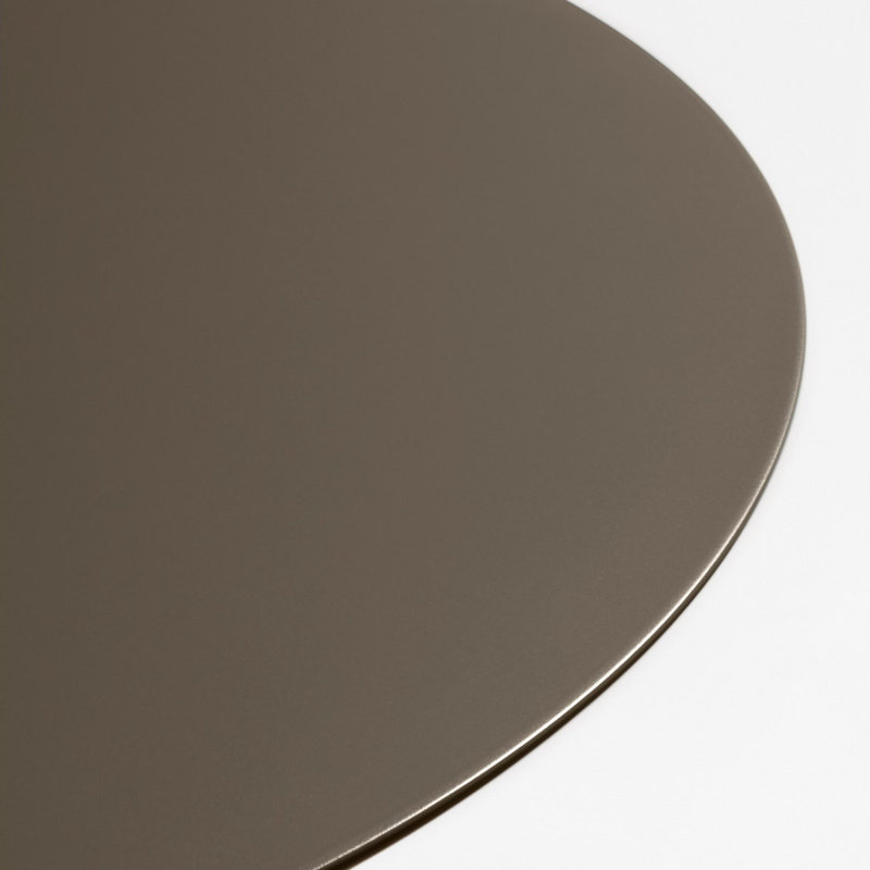 Grande table basse Circula, H 15 po x L 36 po x l 36 po, Olive foncé