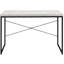 Bureau élégant avec plateau spacieux en composite de bois et piètement rectangulaire stable en métal