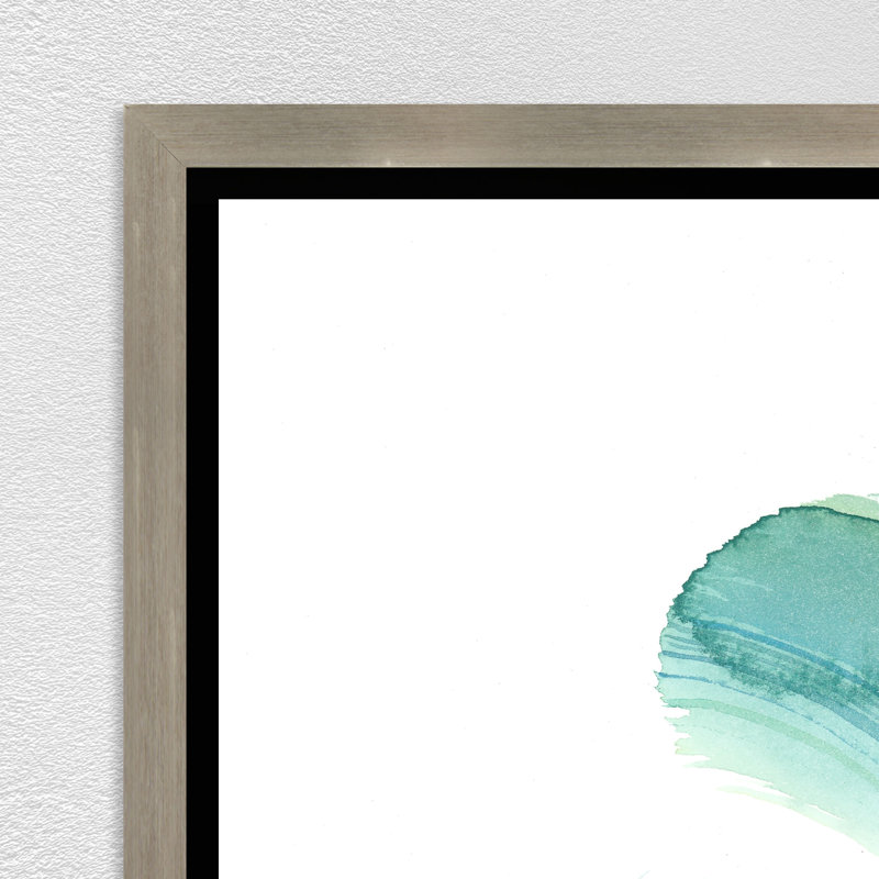 Vague verte II par Elena Carlie - Peinture sur toile, Image au gel brossé, H 54,75 po x l 37,75 po
