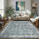 Govan Ultra-Thin Washable Area Rug Stain Resistant Rugs for Living Room Bedroom, Distressed Vintage Rug