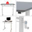 Bureau d'étude réglable pour enfants et adultes - Bureau multifonctionnel réglable en hauteur pour la maison / le bureau, conception compacte-1712725841-1712725844