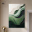 «Green Echoes I», art abstrait vert-386245733-386245751