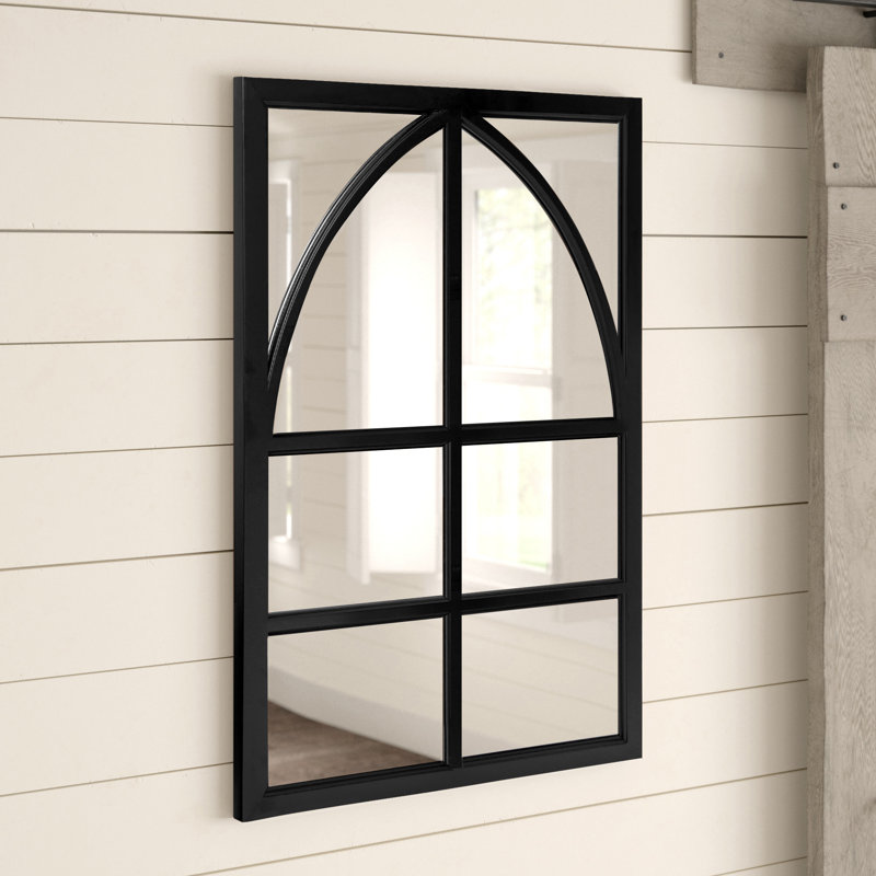 Miroir d'appoint Ebberta, Noir