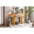 Rustic Minimalist Console Table With Hidden Drawer, Side Power Outlet,Wood Entryway Table For Entryways, Living Rooms And Home Offices-576807798