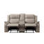 Causeuse inclinable double 72 po avec porte-gobelets et console de rangement