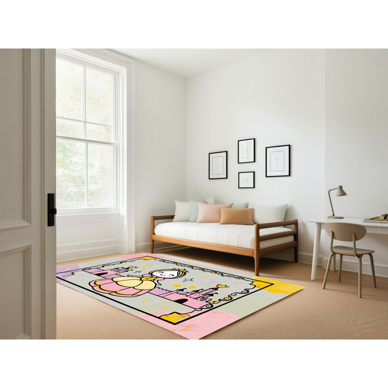 Tapis fantaisie East Urban Home, Rectangulaire 2 pi x 3 pi