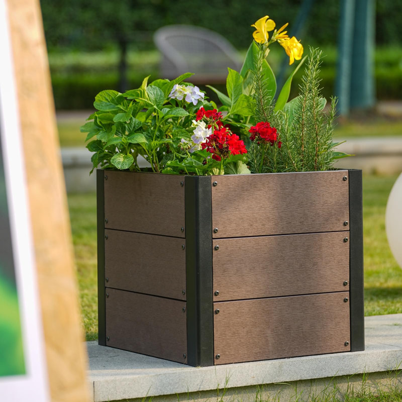 Wood Raised Garden Bed, 45cm H x 49cm W  x 49cm D 
