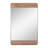Kele Metal Wood Farmhouse Wall Mirror