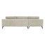 Riviera 4 Seater Corner Sofa, Fabric, 286cm Modern L-Shaped with Metal Legs-138465302-144078390