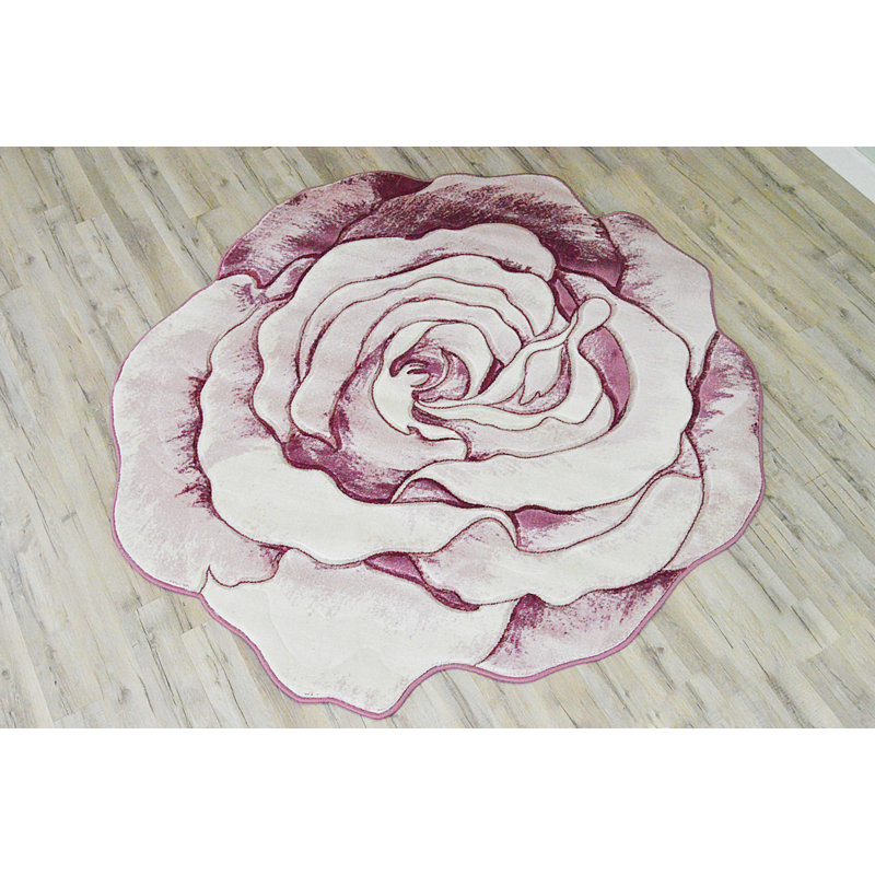 Tapis rose Regeani, Nouveauté 2 pi 7 po