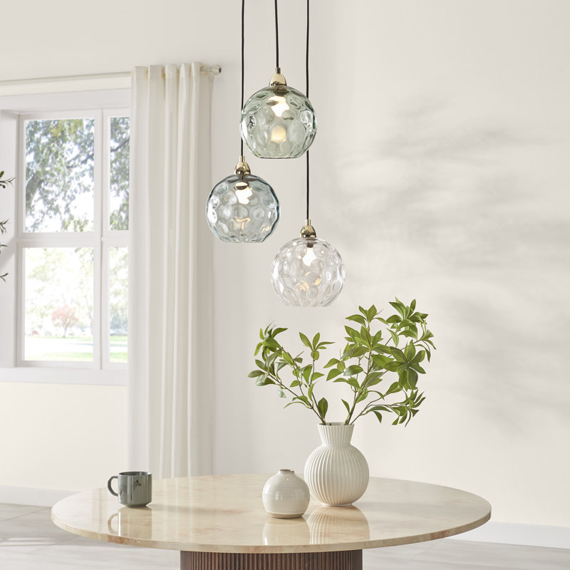 3 - Light Metal Tiered Pendant