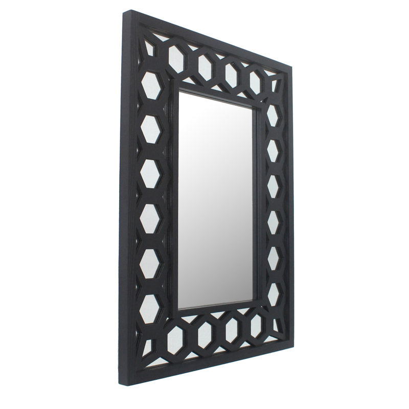 Vibbert Wood Flat Wall Mirror