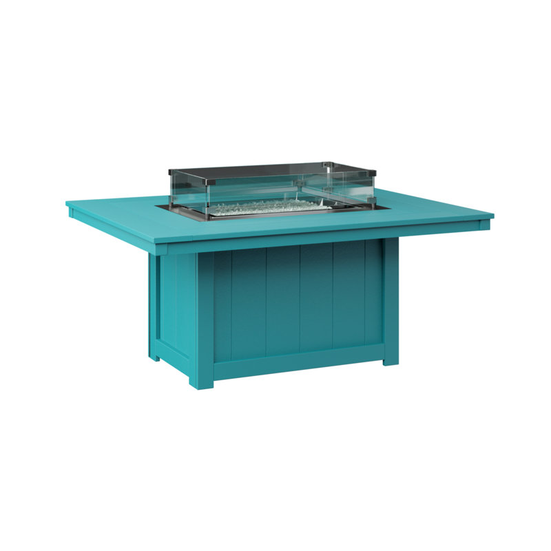 Table de foyer d'extérieur Thomas Tropical Aruba, Bleu Aruba