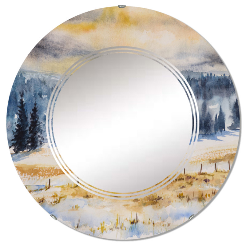 Circle Mirror, 24" x 24"
