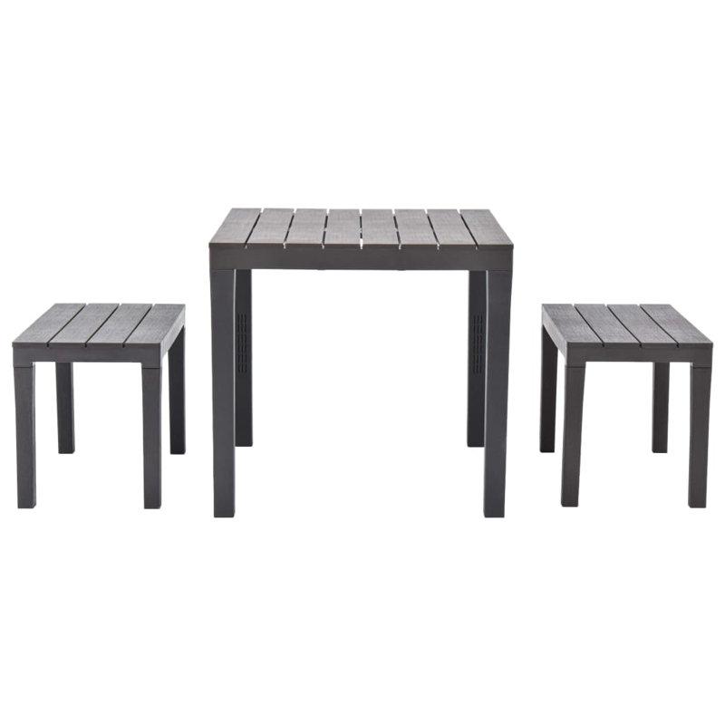 Landaff 4 - Person Patio Dining Set with Rectangular Table, Brown