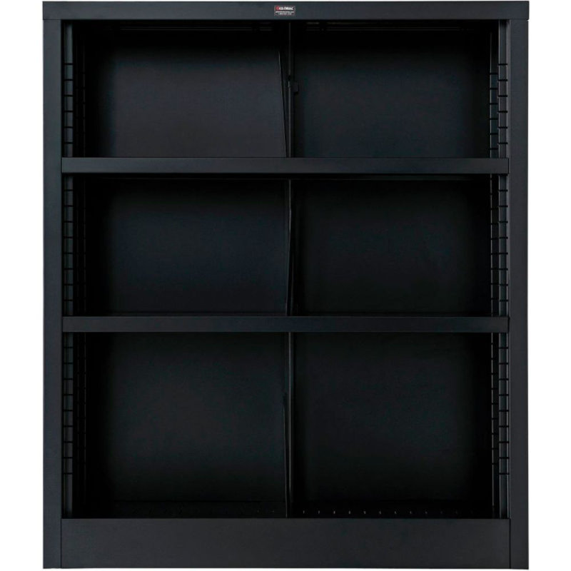 Bookcase, Black, (3 Shelves) 42" H x 36" W X 12" D