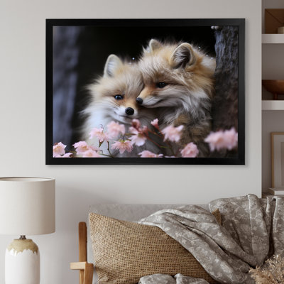 «Springtime Foxs Gaze I», art mural animal