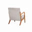 Chaise d'appoint, fauteuil avec coussin, fauteuil de lecture rembourré avec structure en bois massif-1219282477