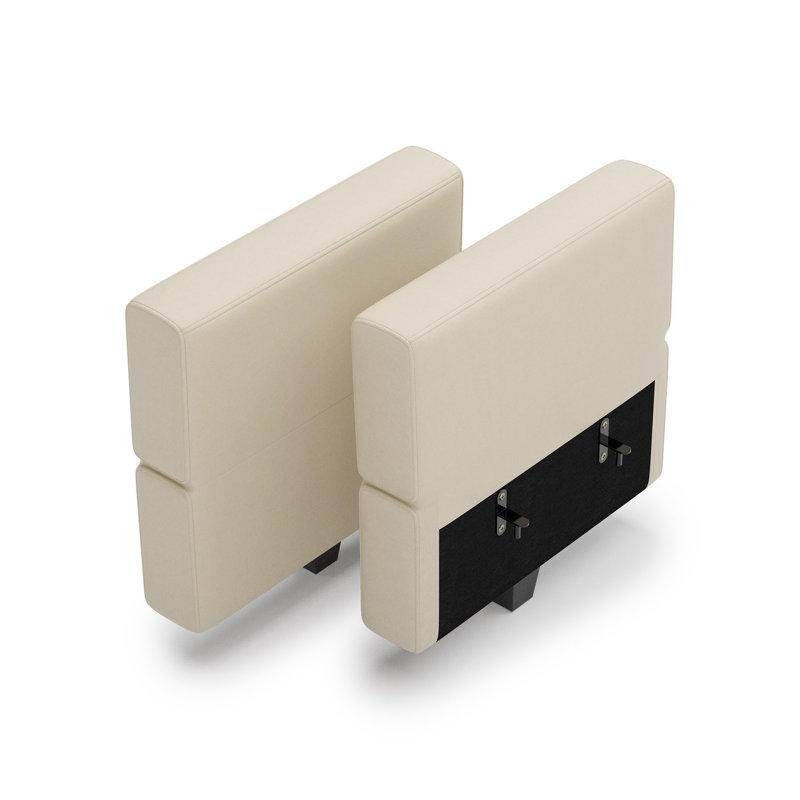 Accoudoirs réglables en similicuir avec accoudoirs réglables, Beige
