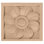 Sunflower 3'' H x 3'' W x 625'' D Wood Rosette Applique