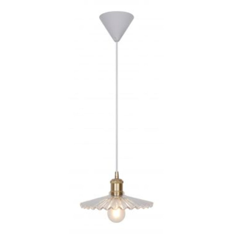 1 - Light Clear Cone Pendant, Clear