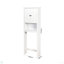 Armoire de rangement en bois au-dessus de la toilette 23,62 x 7,72 x 67,32 po avec tablette réglable