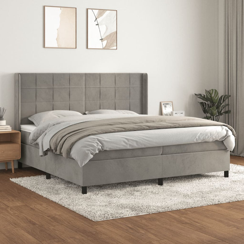 Lavont Bed, Black/Black, 200 x 200cm