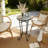 Outdoor Colorful & Black Patio Side Table, Perfect For Patio & Balcony