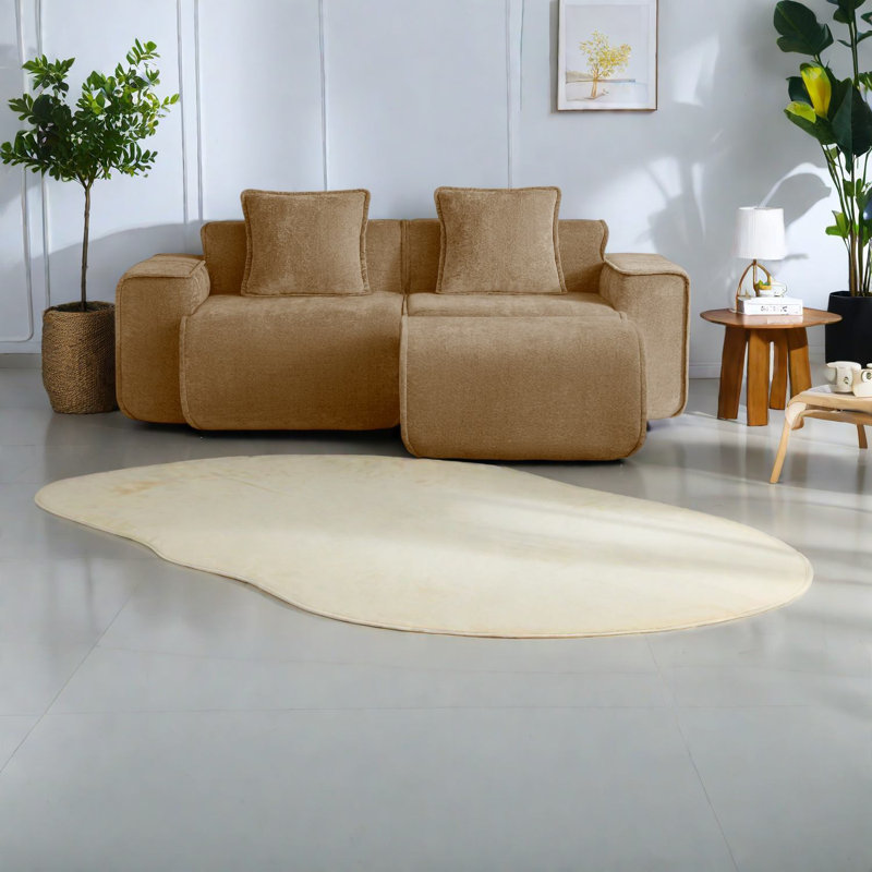 Canapé modulaire en L de qualité supérieure pour la maison, conception spacieuse, sans assemblage