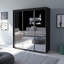 Armoire noire 71 "avec miroir Aria-872644190