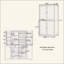 Grande armoire de rangement autoportante avec 2 tiroirs, 2 tablettes réglables, 8 tablettes de porte pour la cuisine, la salle à manger-129580982