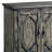 Rustic Gray Finish Console Cabinet